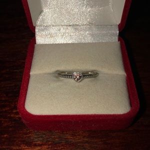 Pandora Pink Heart Ring